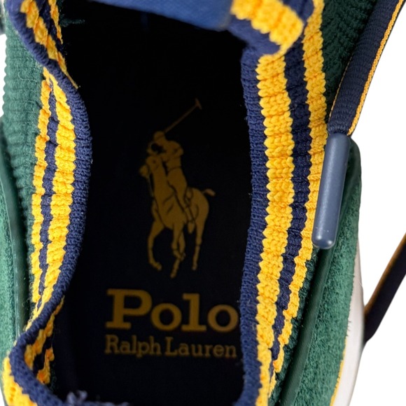 Polo Ralph Lauren TRKSTR 200II-SK-LTL Green Suede Sneakers Shoes US 8 EUR 41‎ - Picture 5 of 8